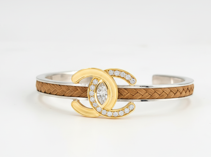 
                  
                    Horseshoe Horse Hair Cuff
                  
                
