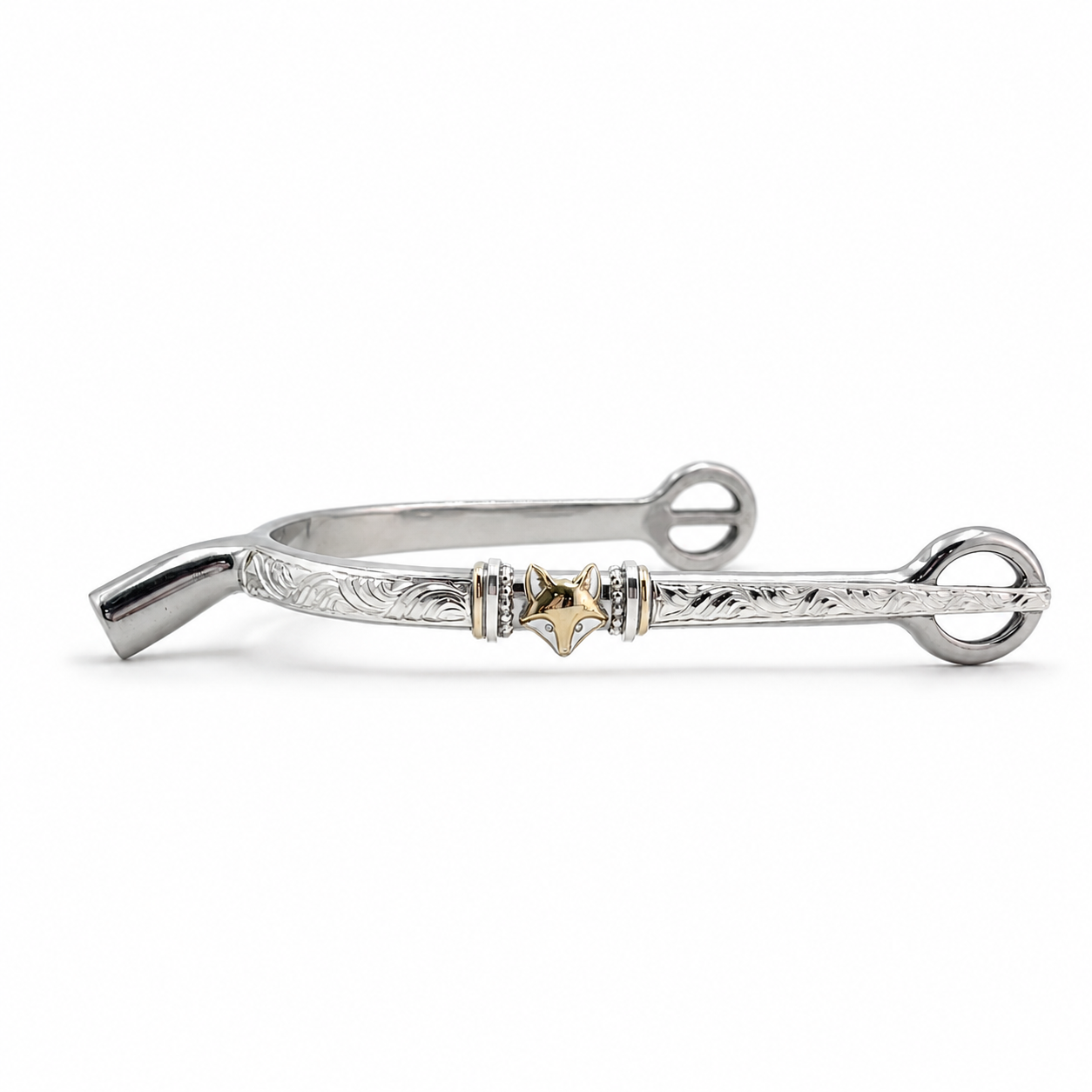 
                  
                    Fox Spurs with SIlver Engraving
                  
                