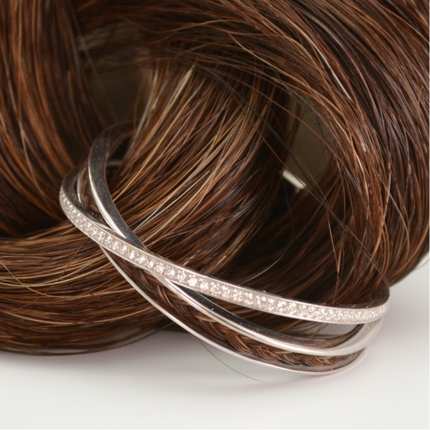 Diamond Horse Hair Cuff